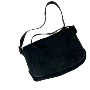 Coach VINTAGE Hamptons Crossbody Bag Signature Y2K No J3K-6259 Black (Sept 2003)